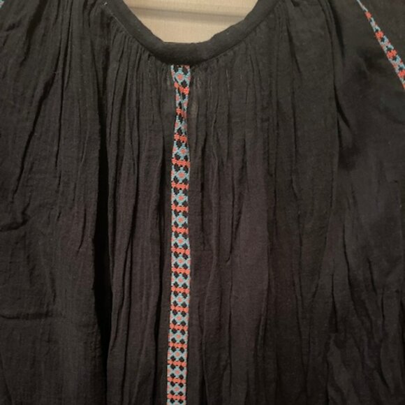 Free People Marishka Peasant Blouse in black - Picture 5 of 16